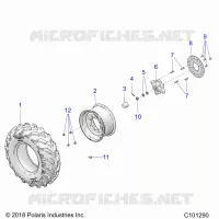 RUOTE, FRONT TIRE AND BRAKE DISC