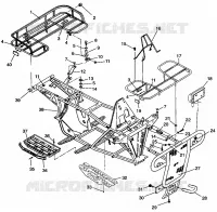 PARAURTI / PORTAPACCHI MOUNTING SPORTSMAN 4X4 W968040 (4935943594A007)