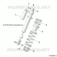 SUSPENSION, SHOCK ANTERIORE MOUNTING