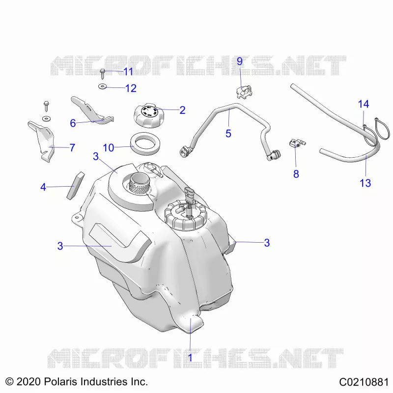 SISTEMA DI ALIMENTAZIONE CARBURANTE, FUEL TANK ASM.
