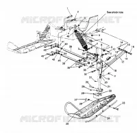 SOSPENSIONI ANTERIORI and SCIARE XLT 0950756, XLT SKS 0950556,  XLT SKS EURO E95055 (4928842884B004)