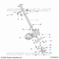 STEERING, STERZO POST ASM.