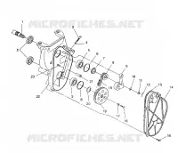 carter della catena ASSEMBLY 440 XCR / 0931760 (4923022302018A)