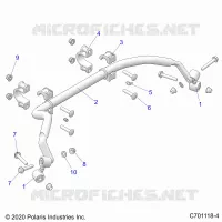 SUSPENSION, REAR BARRA DI STABILIZZAZIONE