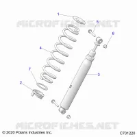 SUSPENSION, REAR SHOCK MONTAGGIO