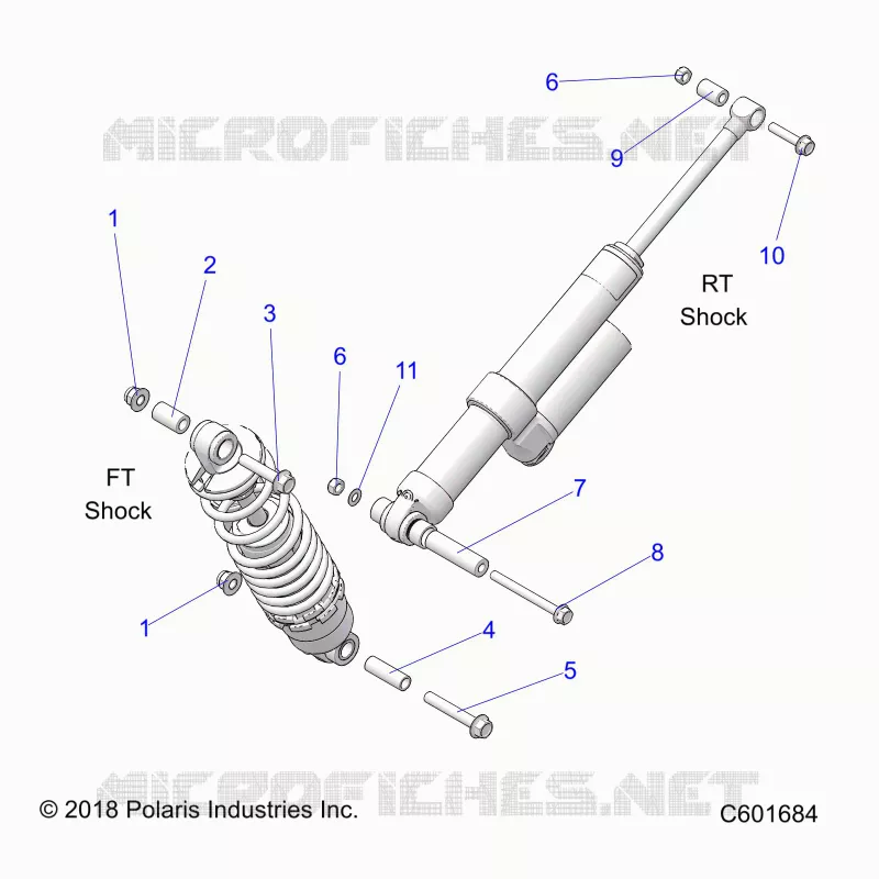 SUSPENSION, SHOCK MONTAGGIO, REAR SUSP.