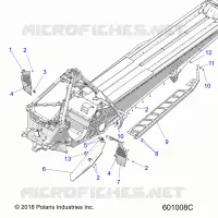 CHASSIS, PROTEZIONE FRIZIONE, FOOTRESTS, AND RUNNING BOARDS