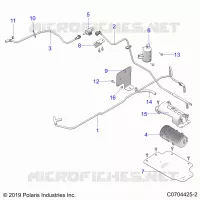 SERBATOIO DI CARBURANTE EVAP, CANISTER AND LINES
