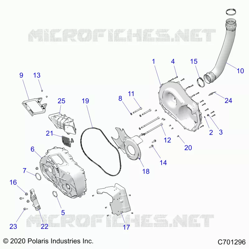 TRASMISSIONE, CLUTCH COVER AND DUCTING