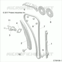 CAM CATENA AND TENSIONER