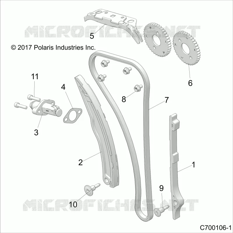 CAM CATENA AND TENSIONER