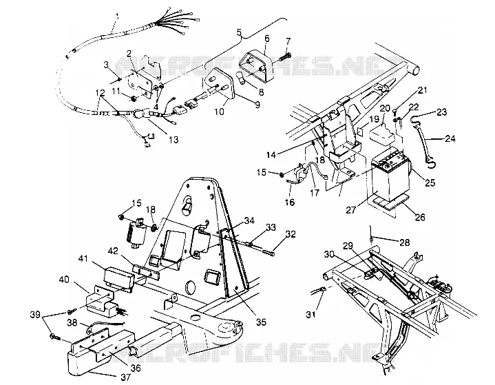 ELETTRICO/FANALE POSTERIORE ASSEMBLY SPORTSMAN 4X4 W948040 (4926842684C009)