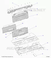 CARROZZERIA POSTERIORE CLOSEOFF, CENTER PANELS