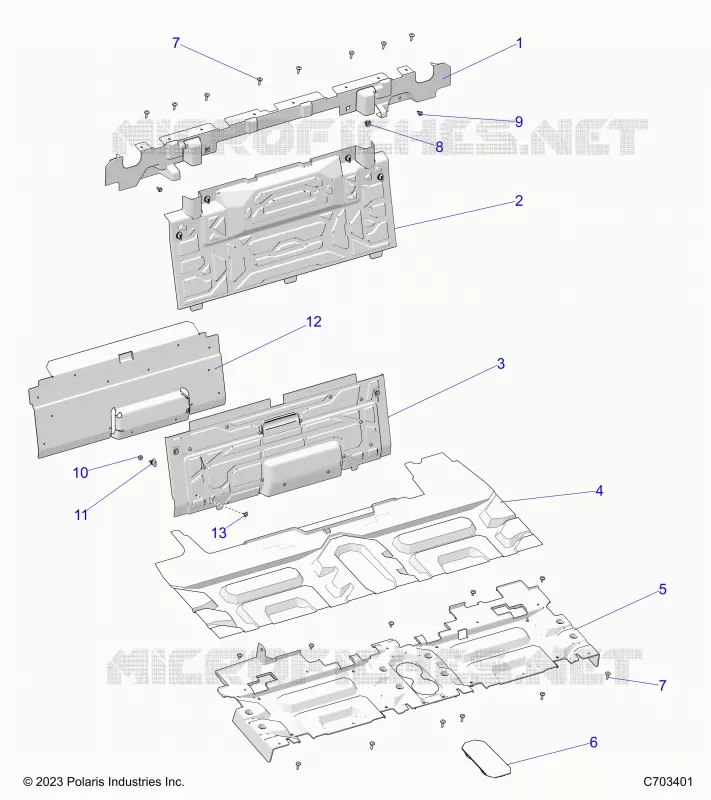 CARROZZERIA POSTERIORE CLOSEOFF, CENTER PANELS
