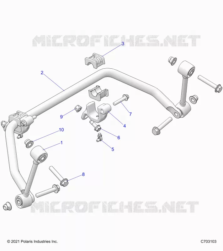SUSPENSION, FRONT BARRA DI STABILIZZAZIONE