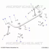 SUSPENSION, BARRA DI STABILIZZAZIONE, REAR