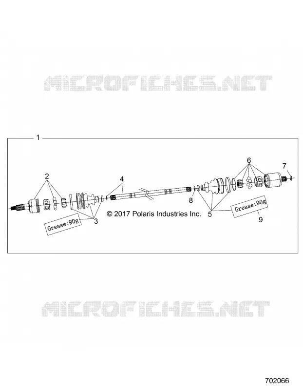 TRASMISSIONE, REAR HALF SHAFT