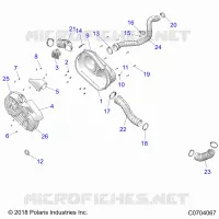 TRASMISSIONE, CLUTCH COVER AND DUCTING