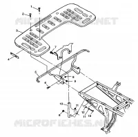 POSTERIORE MONTAGGIO RACK XPLORER 400L W98CC38C (4945414541A007)