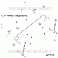 SOSPENSIONI ANTERIORI STABILIZER BAR- R19RSE99/A (C700032)