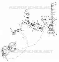 SISTEMA DI ALIMENTAZIONE CARBURANTE (DELUXE) SL 700 Deluxe B974072 and Intl. SL 700 Deluxe I974072 (4940874087A012)