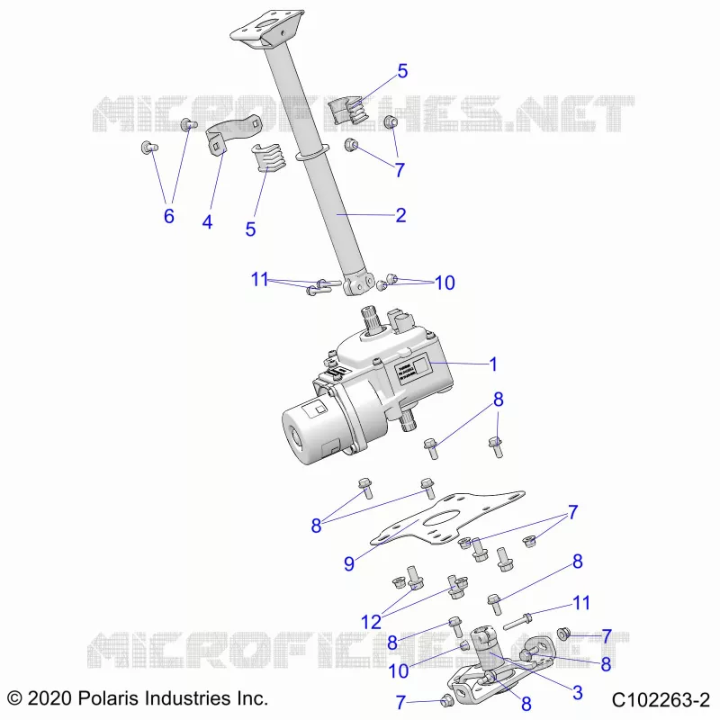 STEERING, STERZO POST ASM.