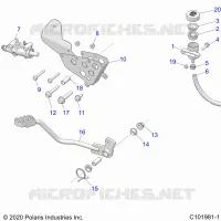 BRAKES, BRAKE PEDAL AND CILINDRO PRINCIPALE