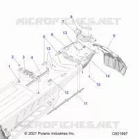 TELAIO, REAR, MISC. COVERS AND SNOWFLAP- S23TFD8RS/8RE (C601997)