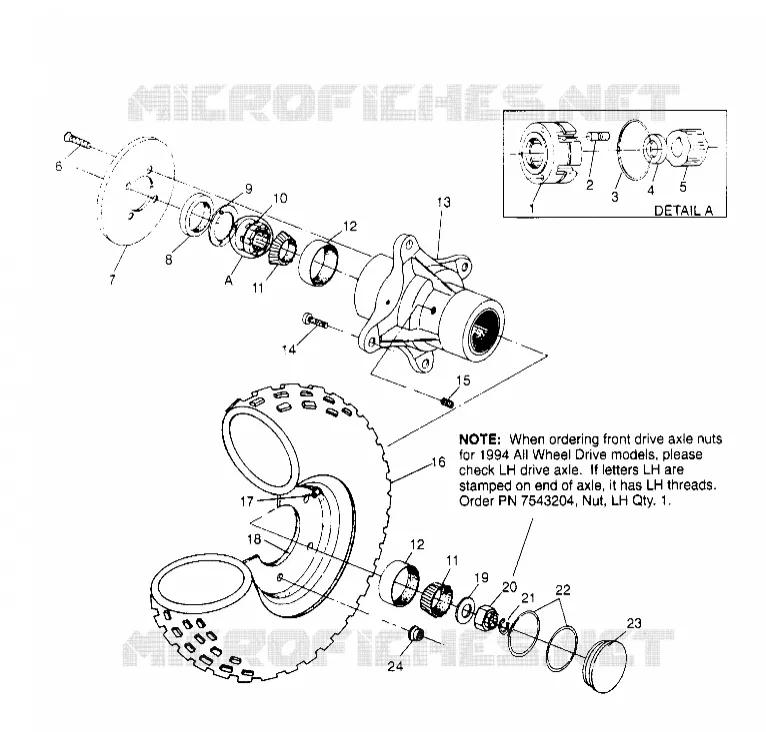 RUOTA ANTERIORE MONTAGGIO Scrambler W957840 (4927252725B006)