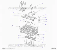 ENGINE, TESTA CILINDRO AND VALVES