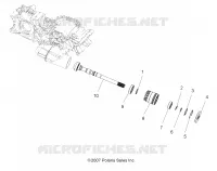 TRASMISSIONE, PRINCIPALE SCATOLA INGRANAGGI OUTPUT SHAFT