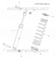 SUSPENSION, AMMORTIZZATORE POSTERIORE