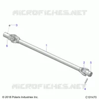 TRASMISSIONE, PROP SHAFT, FRONT