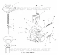 MOTORE, CARBURATORE, UPPER