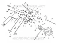 POSTERIORE COPPIA ARM 700 RMK 0970966, 700 SKS 0970566, and EUROPEAN 700 SKS E970 (4938573857B014)