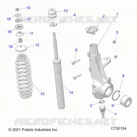 SUSPENSION, ANTERIORE MONTANTE