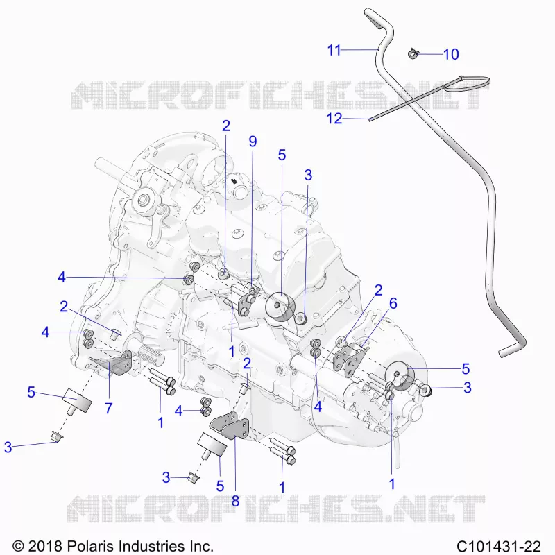 ENGINE, TRASMISSIONE MOUNTING & LONG BLOCK