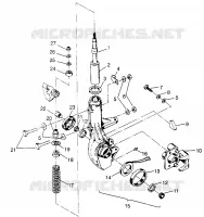 ANTERIORE MONTANTE MONTAGGIO XPLORER 400L W969140 (4935983598B005)