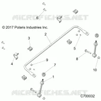 SUSPENSION, FRONT BARRA DI STABILIZZAZIONE