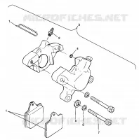 MEDIO FRENO ASSE 6X6 400L W968740 and 6X6 400L Norwegian N968740 (4935963596C004)