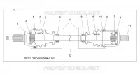 DRIVE TRAIN, TRANSMISSIONE ANTERIORE SHAFT
