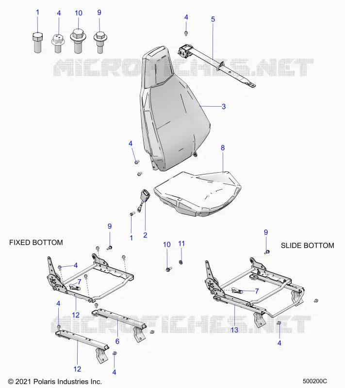 SEDE (PASSENGER) AND SEAT BELT MOUNTING