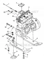 MONTAGGIO DEL MOTORE HURRICANE B974473 and Intl. HURRICANE I974473 (4941044104B002)