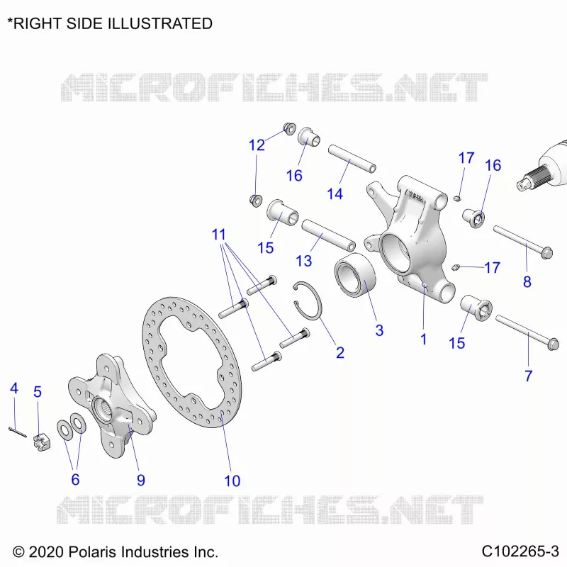 SOSPENSIONE POSTERIORE HUBS, CARRIER AND BRAKE DISC