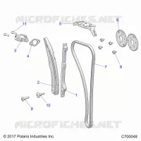 CAM CATENA AND TENSIONER
