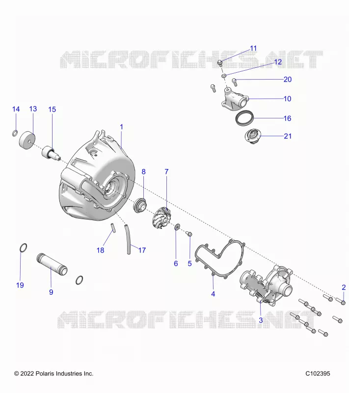 ENGINE, SISTEMA DI RAFFREDDAMENTO AND WATER PUMP