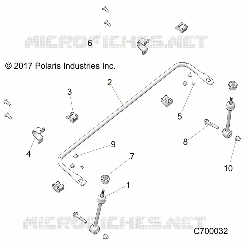 SUSPENSION, FRONT BARRA DI STABILIZZAZIONE
