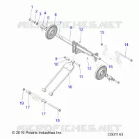 SUSPENSION, POSTERIORE COPPIA ARM