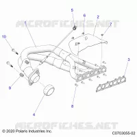 ENGINE, IMPIANTO DI SCARICO, HEADPIPE