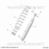 SUSPENSION, REAR SHOCK MONTAGGIO